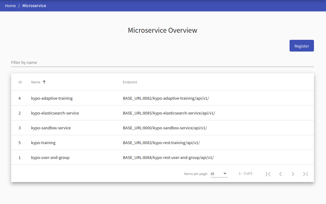 microservice-page